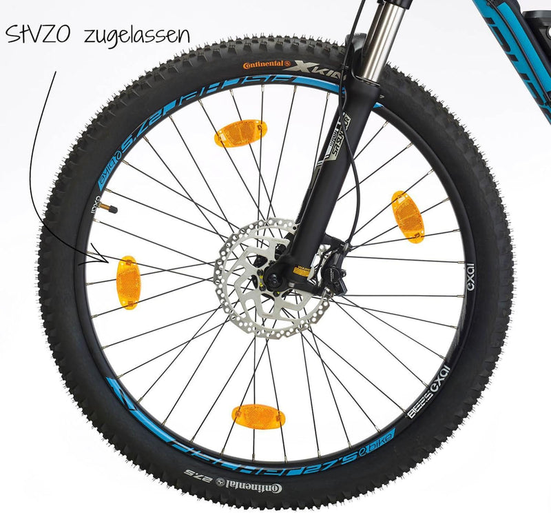 Laad afbeelding in Galerijviewer, FISCHER Unisex Fischer fiets reflector 85400 oranje, geel, eenheidsmaat EU
