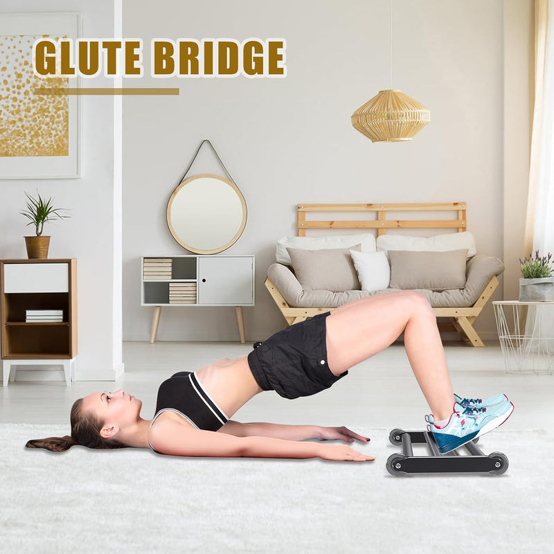 Laad afbeelding in Galerijviewer, Hamstring roller met V-vormige voetsteun en soepele wielen – glute trainer – core trainer
