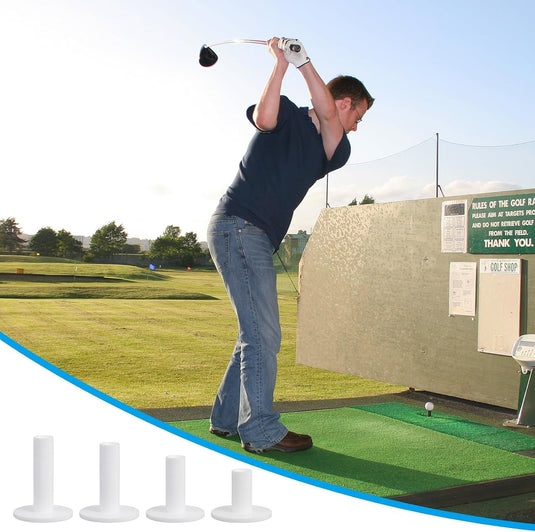Rubberen golftees 5 stuks 83 mm voor oefenmatten – golfbal houders – driving range trainingsbenodigdheden