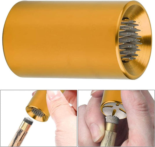 Outil 2-en-1 en aluminium pour poncer et façonner le procédé de queue de billard, 30 x 18 mm, pour l’entretien des queues – façonneur de procédé – outil de billard