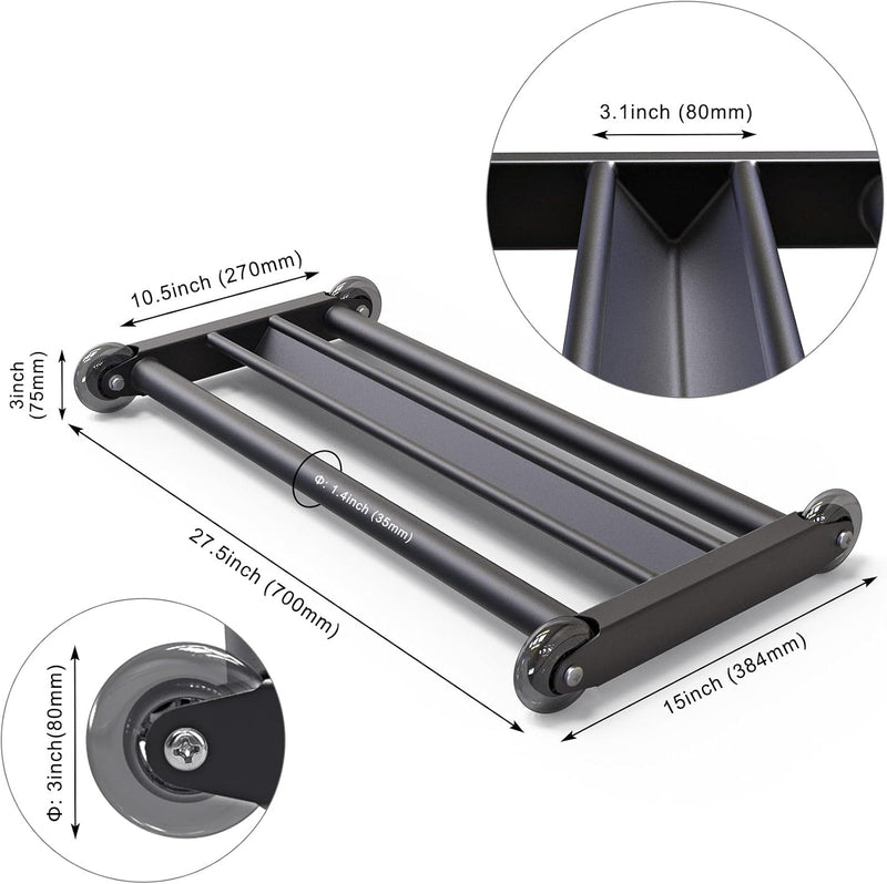 Laad afbeelding in Galerijviewer, Hamstring roller met V-vormige voetsteun en soepele wielen – glute trainer – core trainer
