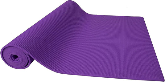 Yogamat schuim antislip 6 mm groen met draagriem
