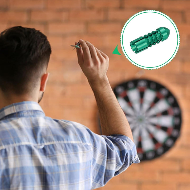 Laden Sie das Bild in Galerie -Viewer, Dart flight protectors 6 stuks van aluminium groen – 90 graden flight savers – dart accessoires
