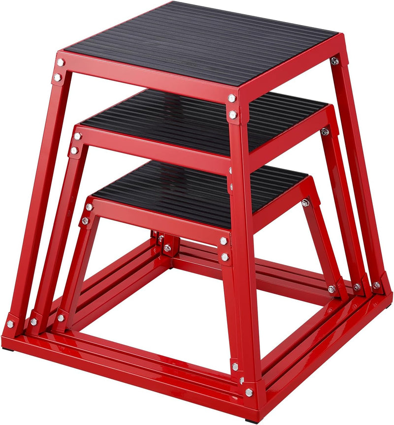 Chargez l'image dans la visionneuse de la galerie, Plyo box set met meerdere hoogtes 30-76 cm en antislip platform – jump boxes – plyometrische training
