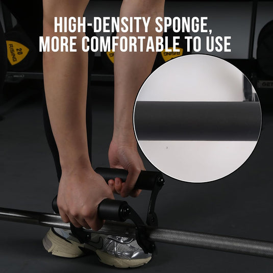 V-bar roeigreep met dubbele handgreep en antislip rubber – T-bar row handvat – fitness accessoire