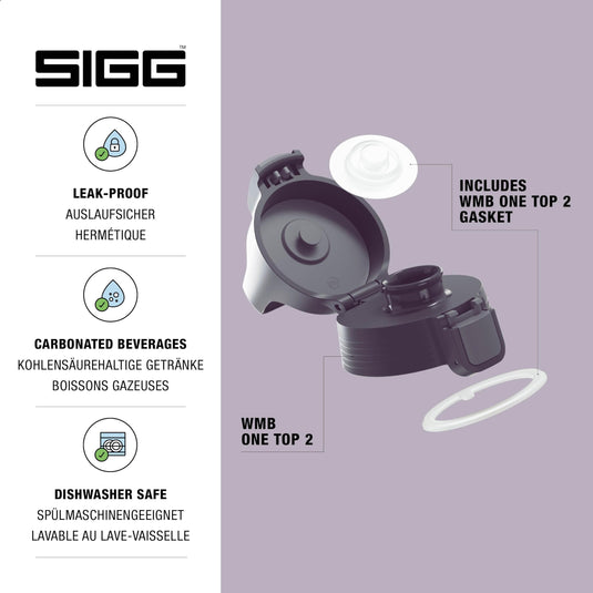 Vervangende drinkfles dop met lekvrije sluiting en siliconen afdichting – flesdop – drinkfles accessoire