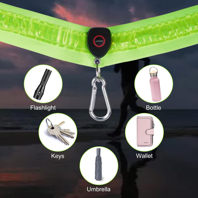 Laad afbeelding in Galerijviewer, flintronic Led-veiligheidsschouderriem, USB-oplaadbaar, led-lichtende enkele schouderriem met 3 verlichtingsmodi, voor mannen en vrouwen, nachtwandelingen, hardlopen, fietsen, joggen
