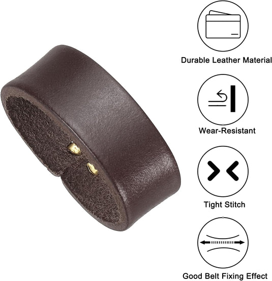 Leren riemlussen 2 stuks voor riemen 38-40 mm – riemhouders – vervangende keeper loops