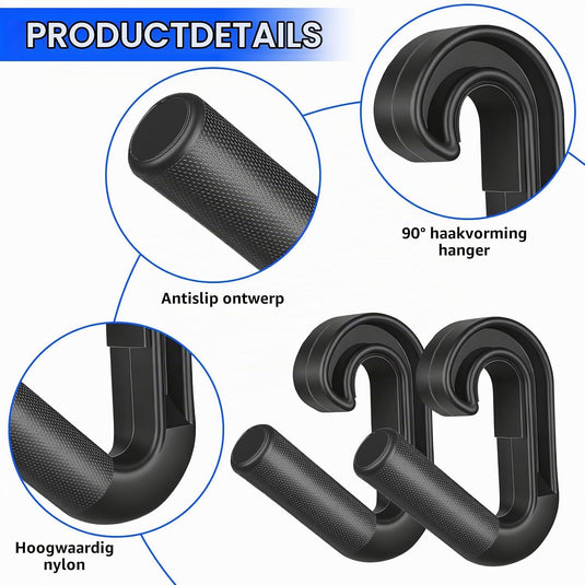 Neutrale D-grepen 2 stuks voor optrekstang en kabeltraining – pull-up handgrepen – fitness accessoires