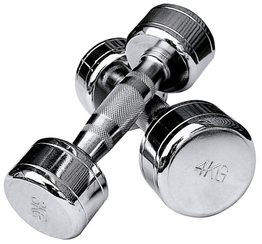 Trendy Sport Chroom dumbbell - 1 stuk - 5,0 kg