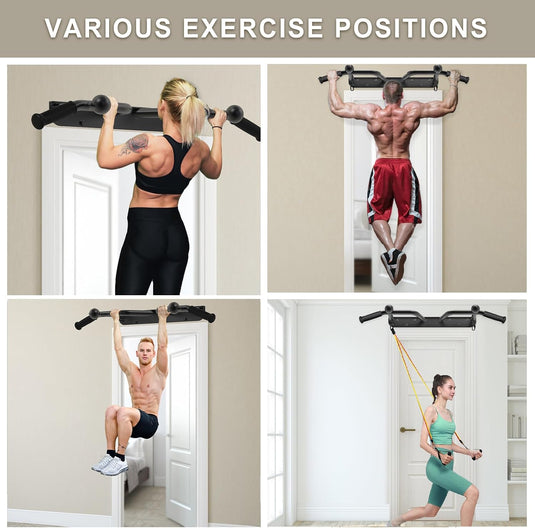 Optrekstang 95 cm voor wand plafond en balk tot 227 kg – pull-up bar – krachttraining