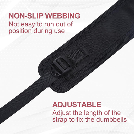 Hip thrust riem voor biltraining zwart