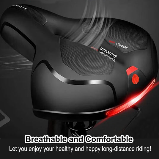 Comfortabel fietszadel met traagschuim en waterdichte hoes