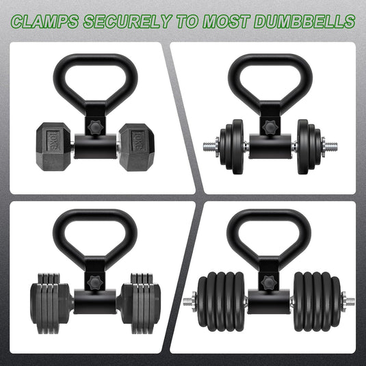 Halter naar kettlebell convertergreep zwart
