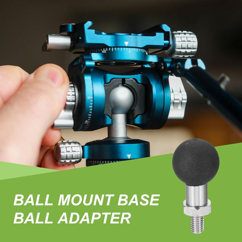 Chargez l'image dans la visionneuse de la galerie, Kogeladapter 1 inch met M6 schroefdraad van roestvrij staal – ball mount adapter – camera accessoires

