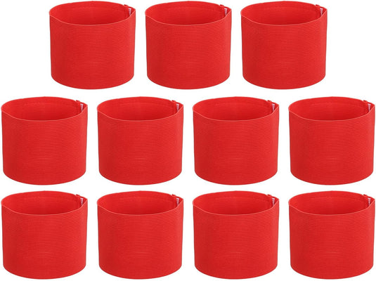 Aanvoerdersbanden 11 stuks verstelbaar 33 x 7 cm – captain armbanden – voetbal accessoires