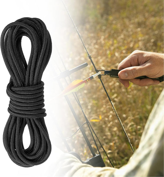 Boogschieten D-lus touw 3 m x 2,5 mm (2 stuks) - Polypropeen D-ring release koord - Compound boog pees accessoire