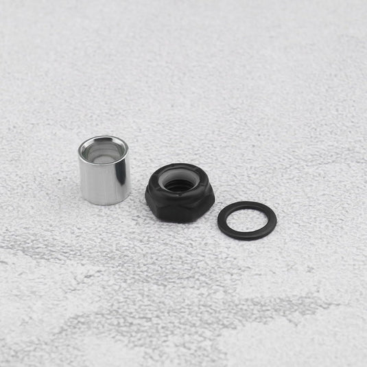 Skateboard truck rebuild kit 32-delig zwart zilver