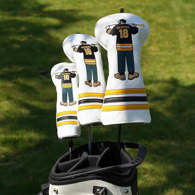 Chargez l'image dans la visionneuse de la galerie, Golfclub beschermhoes met geborduurd filmpersonage van kunstleer – cartoon headcover – golfclub bescherming
