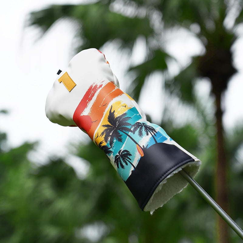 Laden Sie das Bild in Galerie -Viewer, Golf putter beschermhoes met magnetische sluiting 16,8 x 13 cm van kunstleer – putter headcover – golfclub bescherming
