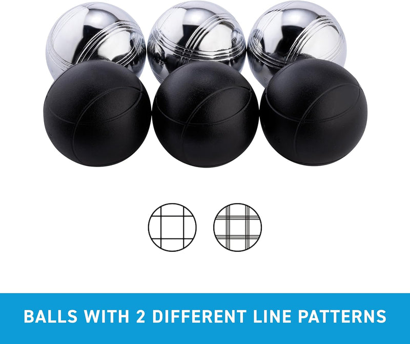 Charger l’image dans la visionneuse de galerie, Jeu de pétanque avec 6 boules métalliques de 74 mm, sac de transport inclus – boules de pétanque – jeu d’extérieur
