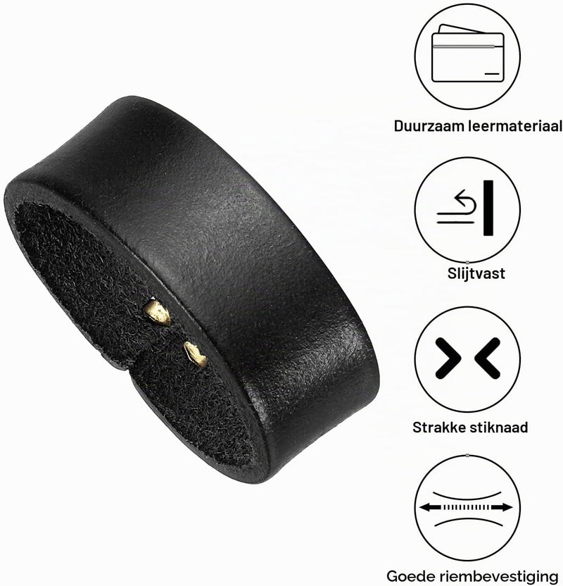 Laad afbeelding in Galerijviewer, Leren riemlussen 2 stuks voor riemen 38-40 mm – riemhouders – vervangende keeper loops
