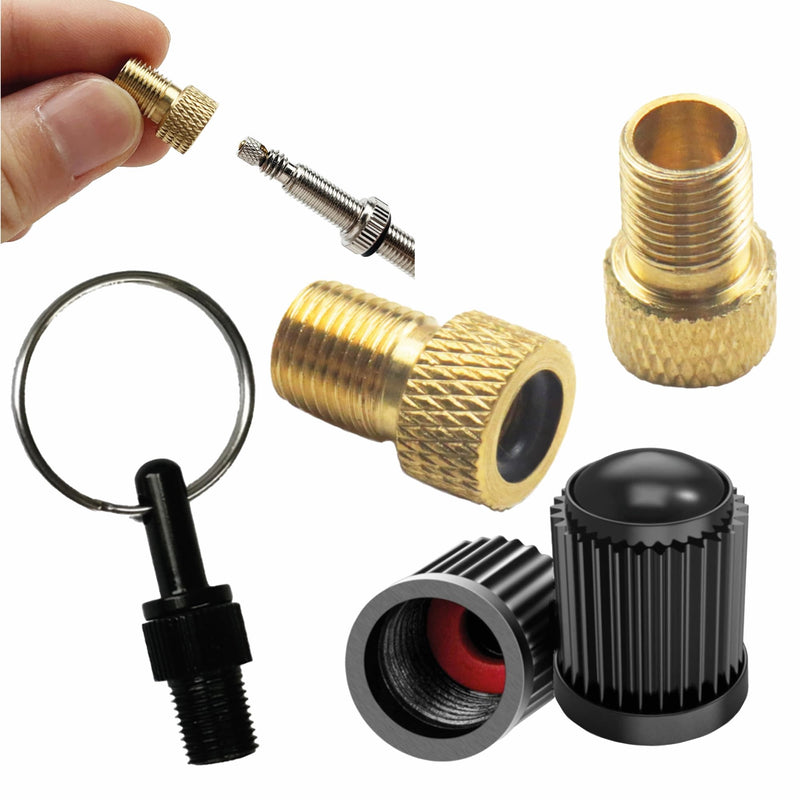 Laden Sie das Bild in Galerie -Viewer, Fietsventiel adapter set 15-delig voor Presta Dunlop en Schrader – ventieladapter – fietsaccessoires
