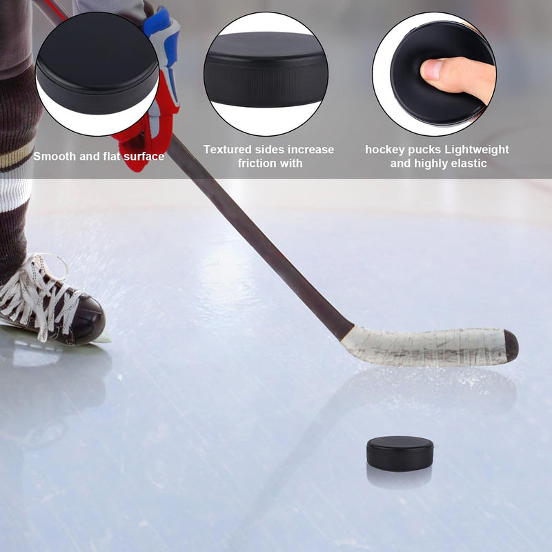 Laad afbeelding in Galerijviewer, Foam ijshockeypucks zwart 7,5 cm – 8 stuks
