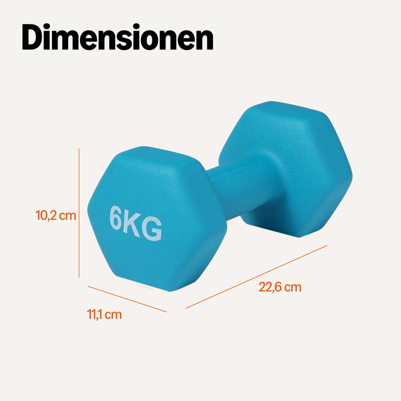 Load image into Gallery viewer, Neopreen dumbbells met antislip grip – halters – fitness gewichten
