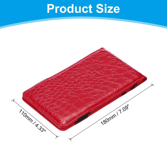 Golf-Scorekartenhalter 18 x 11 cm aus schwarzem PU-Leder – Scorekartenhalter – Golfzubehör