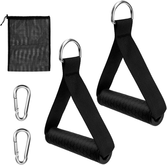 Dadabig 2 stuks weerstandsgrepen, trekgrepen, krachttraining, accessoires voor fitness en krachttraining, voor weerstandsband, sportschool, yoga