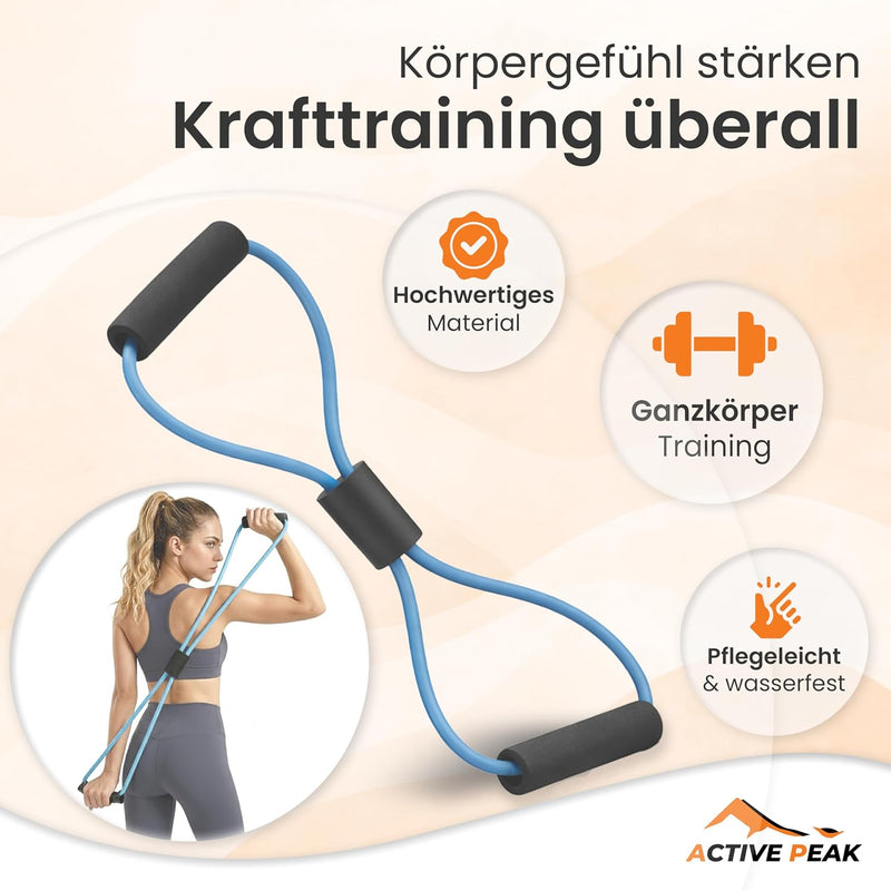Laad afbeelding in Galerijviewer, Fitness trainingsset 7-in-1 met ab roller push-up bars en springtouw – fitness set – thuis trainen
