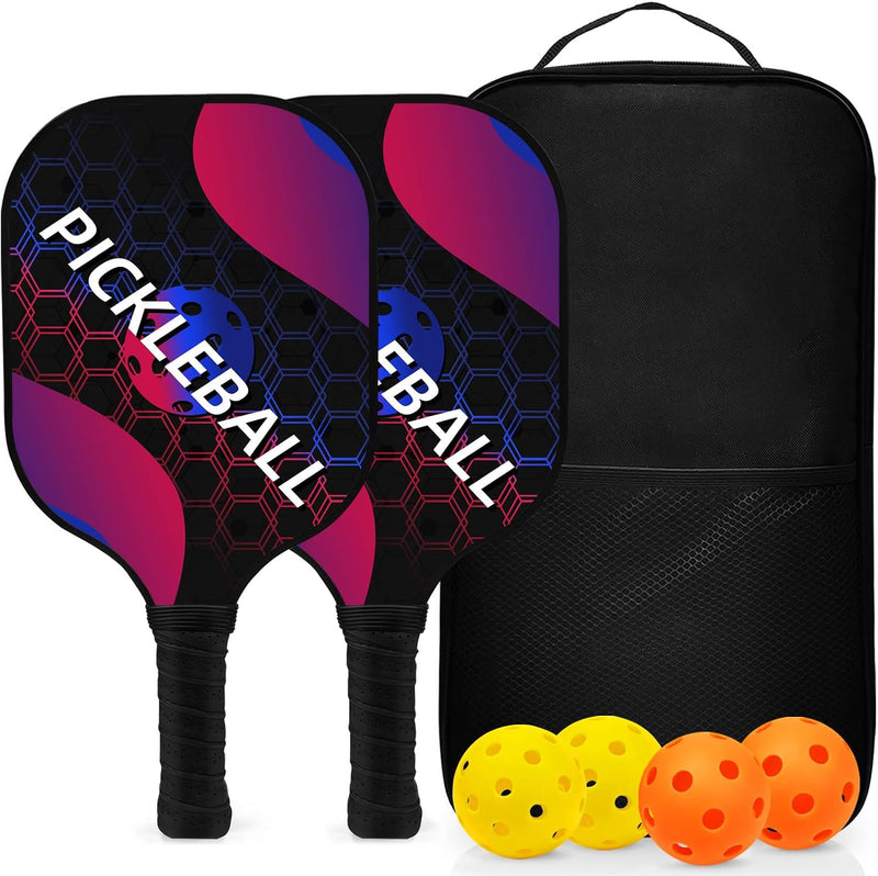 Load image into Gallery viewer, Pickleball set met 4 rackets en 4 ballen
