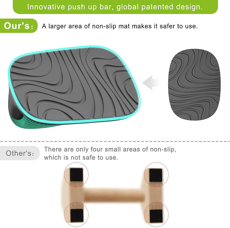 Laad afbeelding in Galerijviewer, Push-up bars met ergonomische handgrepen en antislip basis – opdruksteunen – krachttraining
