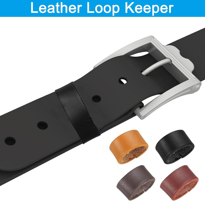 Laad afbeelding in Galerijviewer, Leren riemlussen 2 stuks voor riemen 38-40 mm – riemhouders – vervangende keeper loops
