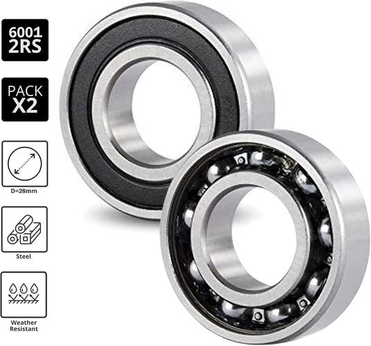 Kogellagers 6006-2RS set van 5 30 x 55 x 13 mm