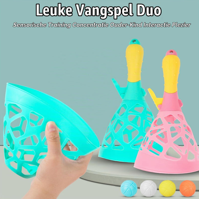 Charger l’image dans la visionneuse de galerie, Jeu de lancer et d’attraper 12 pièces avec 2 paniers de lancer et 10 balles pour l’intérieur et l’extérieur – jeu de balle à attraper – jeu d’adresse
