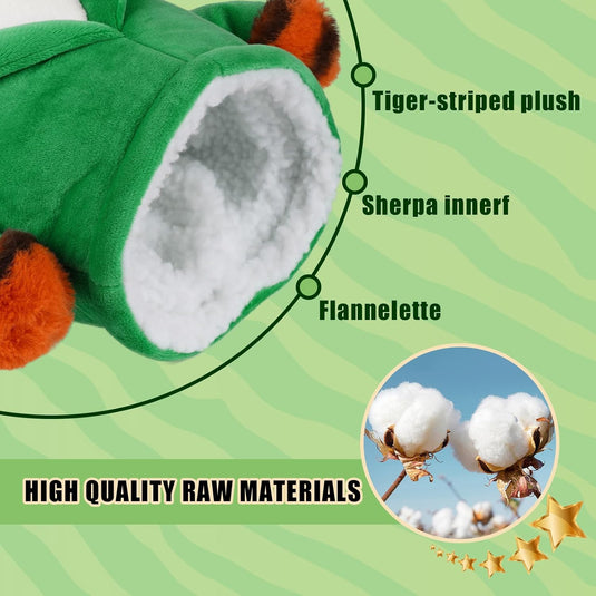 Plüsch-Golfclubhülle mit Tiger in grüner Jacke für Driver bis 460cc – Tier-Headcover – Golfgeschenk