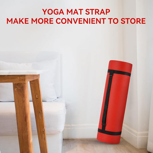 Yogamat NBR antislip groen met draagriem
