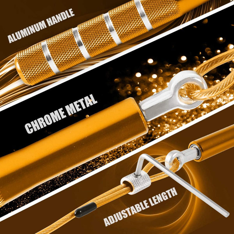 Chargez l'image dans la visionneuse de la galerie, Corde à sauter speed réglable avec poignées en aluminium
