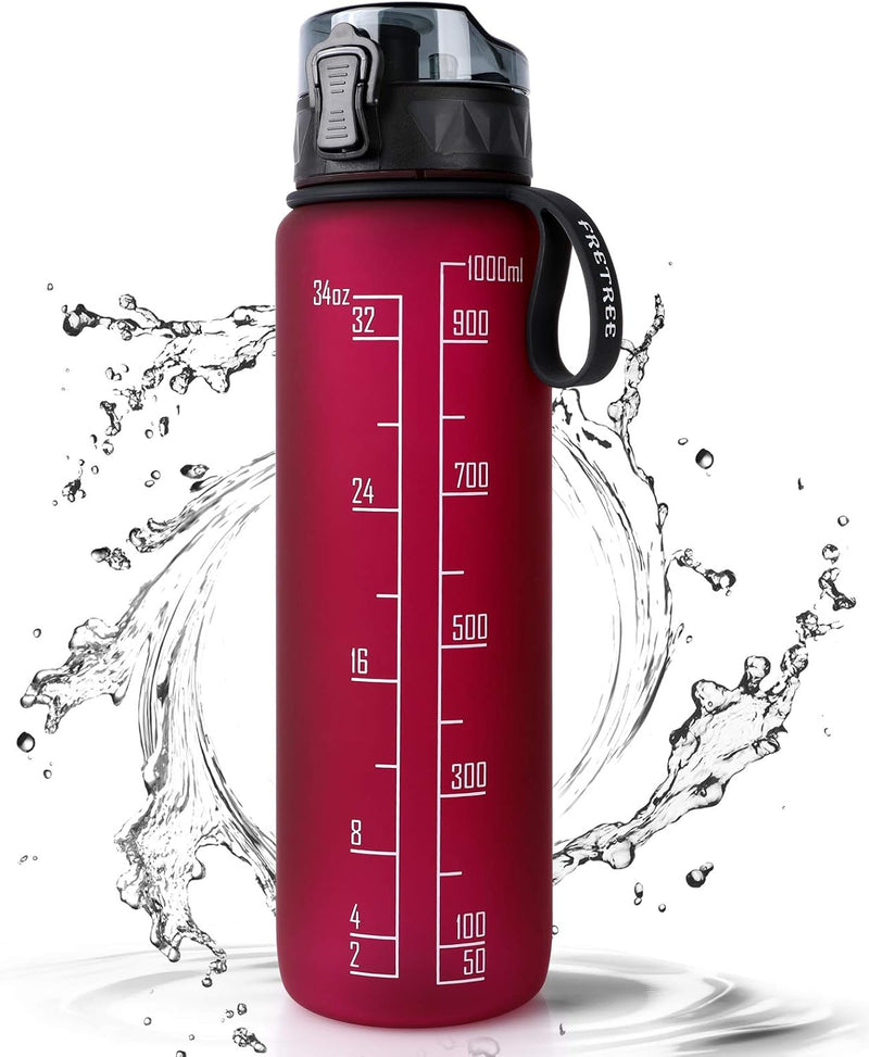 Laden Sie das Bild in Galerie -Viewer, Drinkfles 1 liter BPA-vrij met antislip grip en lekvrije sluiting – waterfles – sportfles
