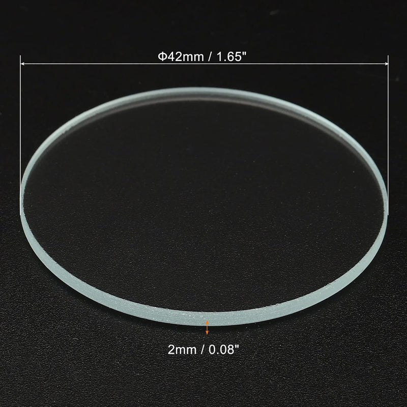 Load image into Gallery viewer, Zaklamp glazen lenzen 50 x 2 mm 2 stuks transparant – gehard glas – LED zaklamp onderdelen
