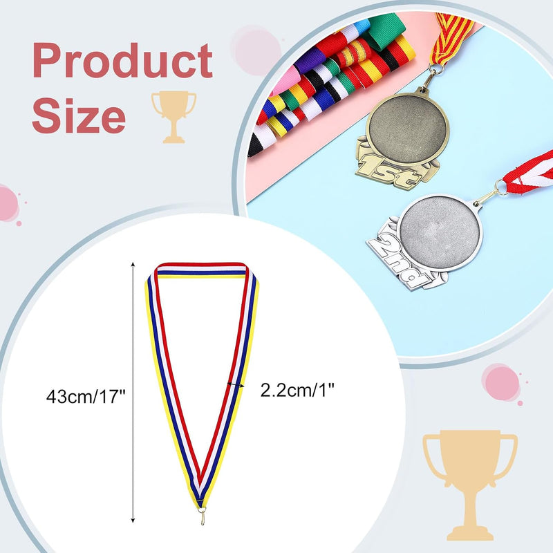 Laden Sie das Bild in Galerie -Viewer, Medaille neklinten 100 stuks 43 x 2,2 cm met klikclips – award linten – sport accessoires
