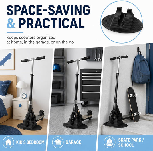 Universele Scooter Stand, Universele Stepstandaard voor Wielen van 95 mm tot 125 mm, Extra Stabiele Standaard, Stepstandaard voor Pro Freestyle Scooter, Stuntstep