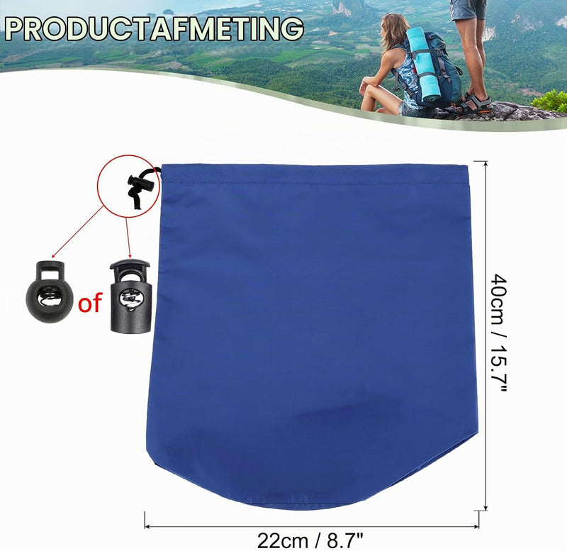 Laden Sie das Bild in Galerie -Viewer, Waterdichte opbergzak 34,5 x 67 cm met trekkoord donkergroen – stuff sack – camping accessoires
