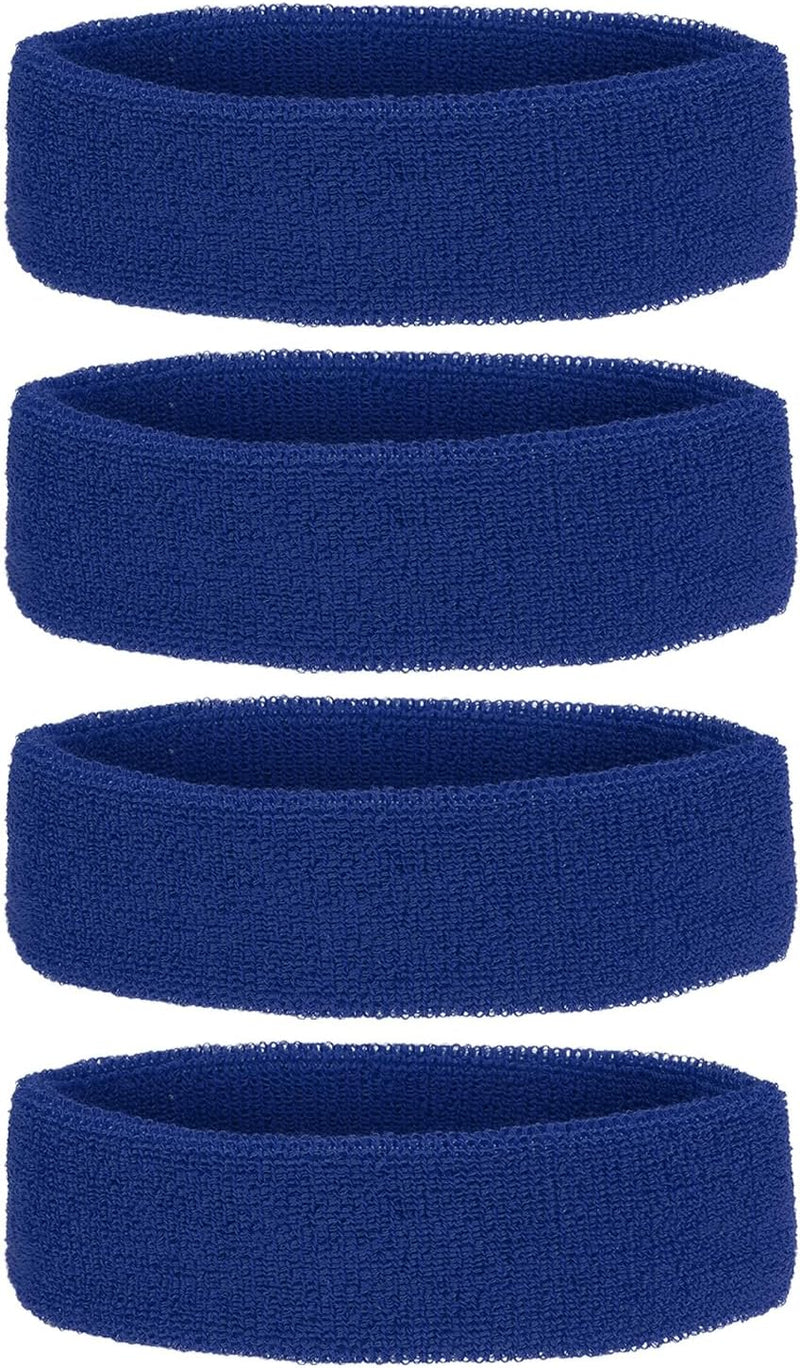 Load image into Gallery viewer, Zweetband hoofdbanden 4 stuks van badstof – sport hoofdband – fitness accessoires
