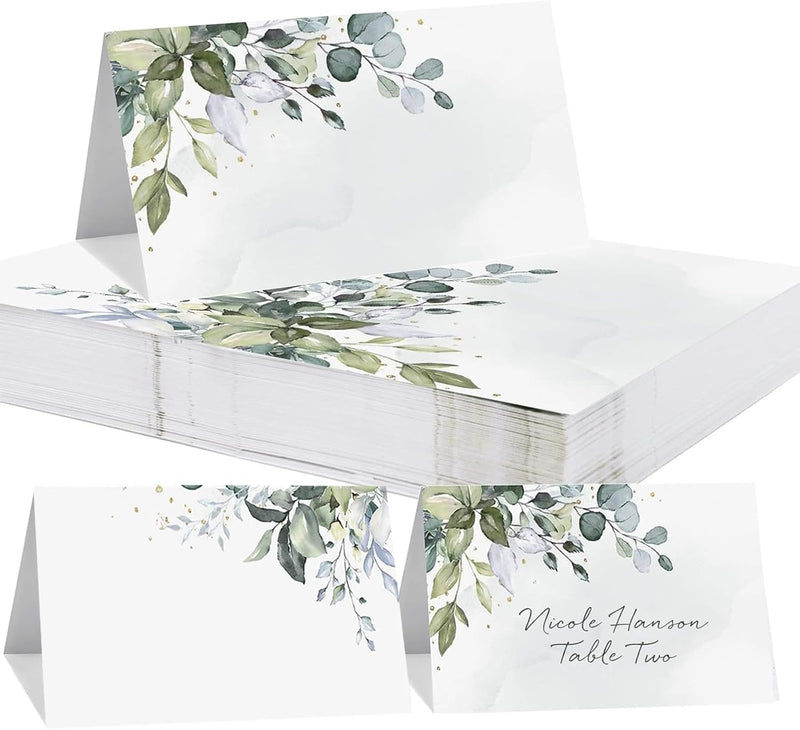 Laden Sie das Bild in Galerie -Viewer, 100 Stuks trouwplaatskaartjes, Plaatskaartjes voor tafeldecoraties, Elegant ontworpen plaatskaartjes voor bruiloften, ceremonies, verjaardagen, dopen, communies en andere festiviteiten
