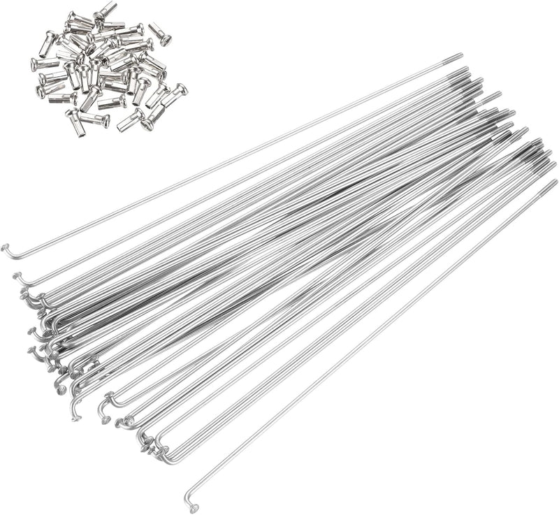 Chargez l'image dans la visionneuse de la galerie, Fietsspaken 36 stuks 14G 170 x 2 mm van roestvrij staal met messing nippels – J-bend spaken – fietsonderdelen
