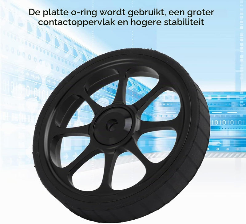 Laden Sie das Bild in Galerie -Viewer, Vouwfiets transportwiel 82 mm van aluminium met ingebouwd lager voor 3sixty fietsen – easywheel – fietsonderdelen
