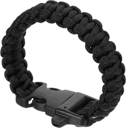 Survival-Paracord-Armband, 25 cm, geflochten, mit Verschluss – Outdoor-Armband – Camping-Zubehör